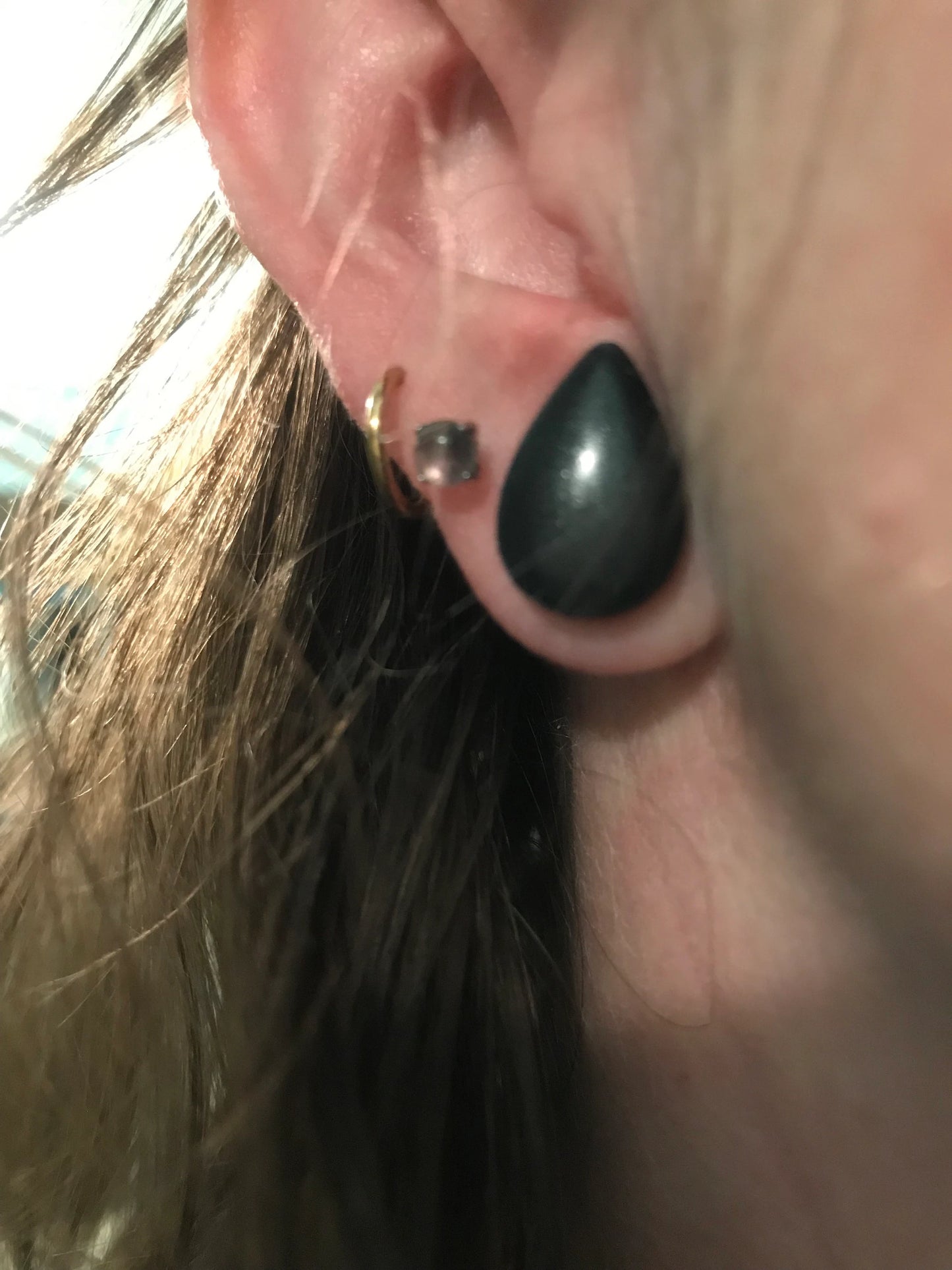 Solid Silicone Tear Drop Plugs Sizes 10mm-18mm