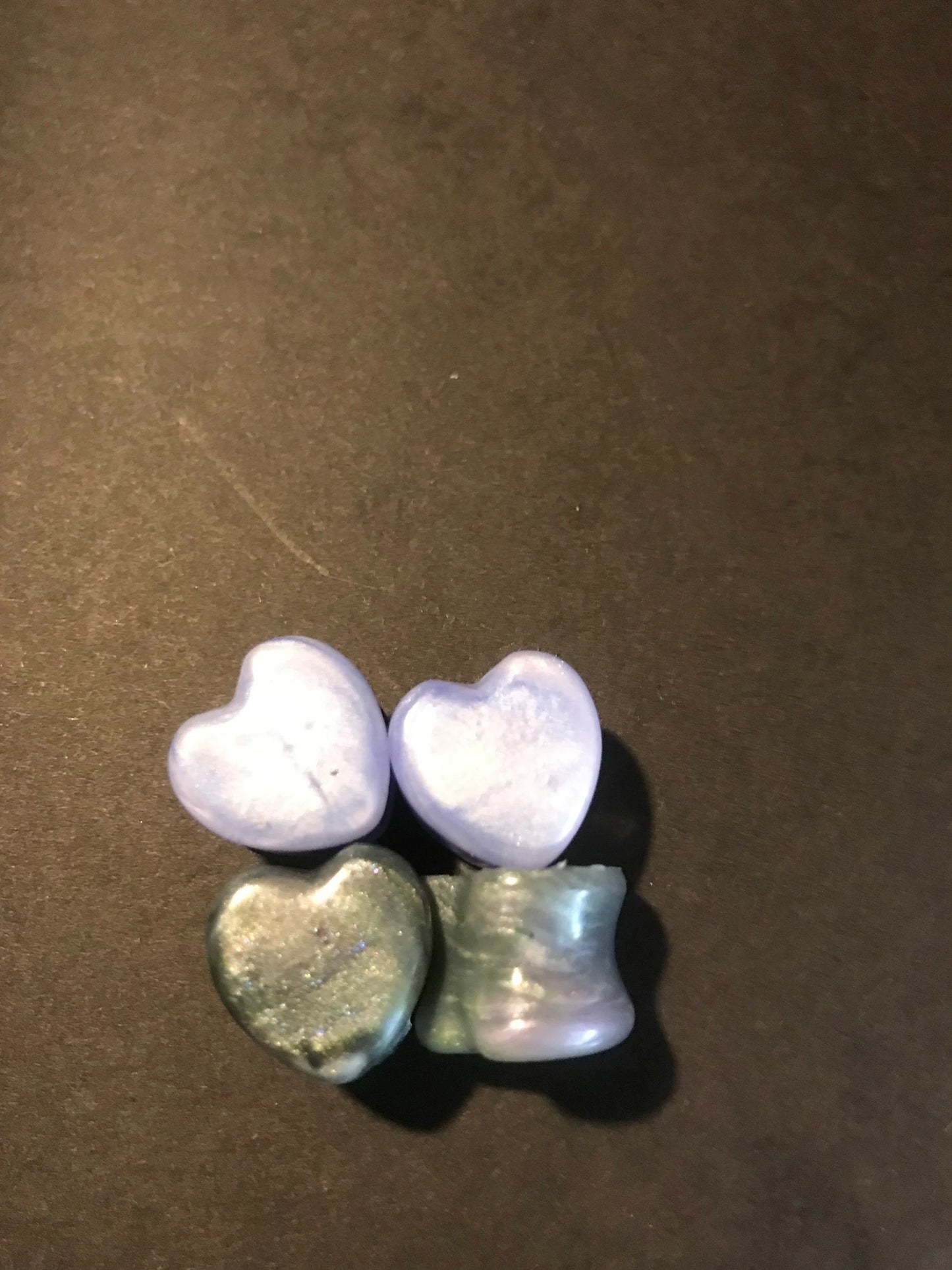 Solid Silicone “ Heart Shaped” Plugs Sizes 14mm-20