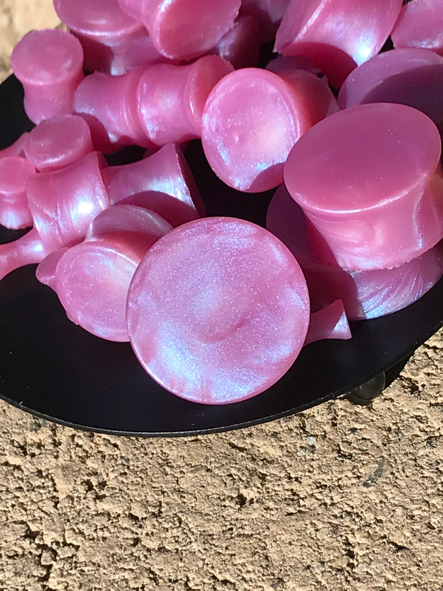 Solid Silicone “Round” Plugs Sizes 6g-0g