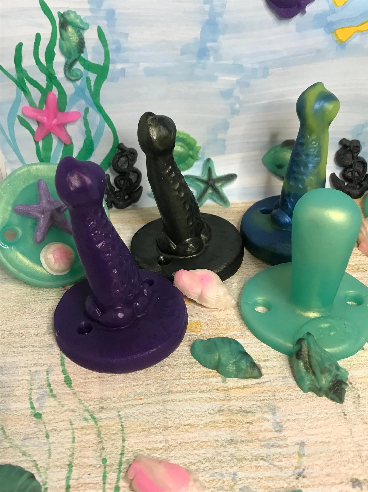 Adult Solid Silicone Adult “Tentacle” Adult Pacifier Figurine