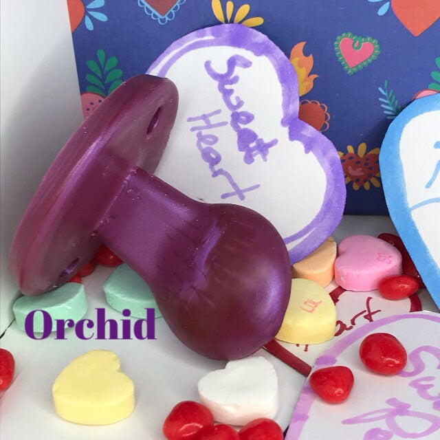 Valentines Day Colors for Adult Solid Silicone Pacifiers