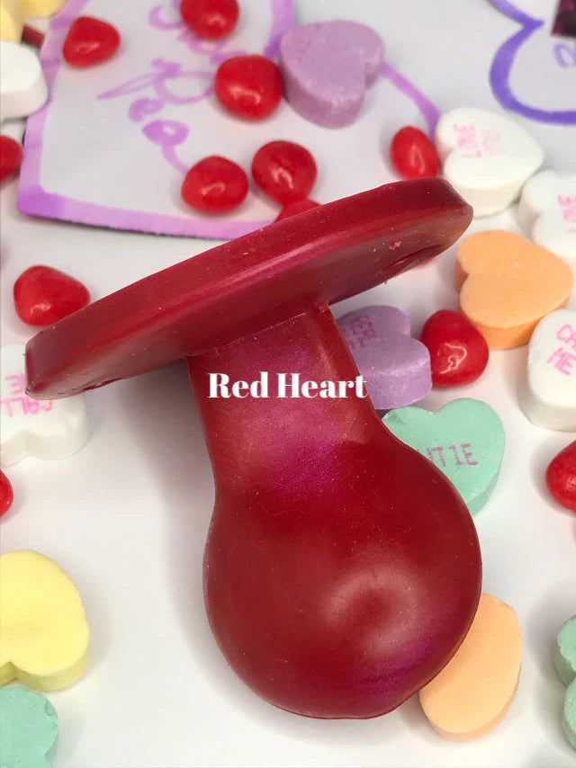 Valentines Day Colors for Adult Solid Silicone Pacifiers