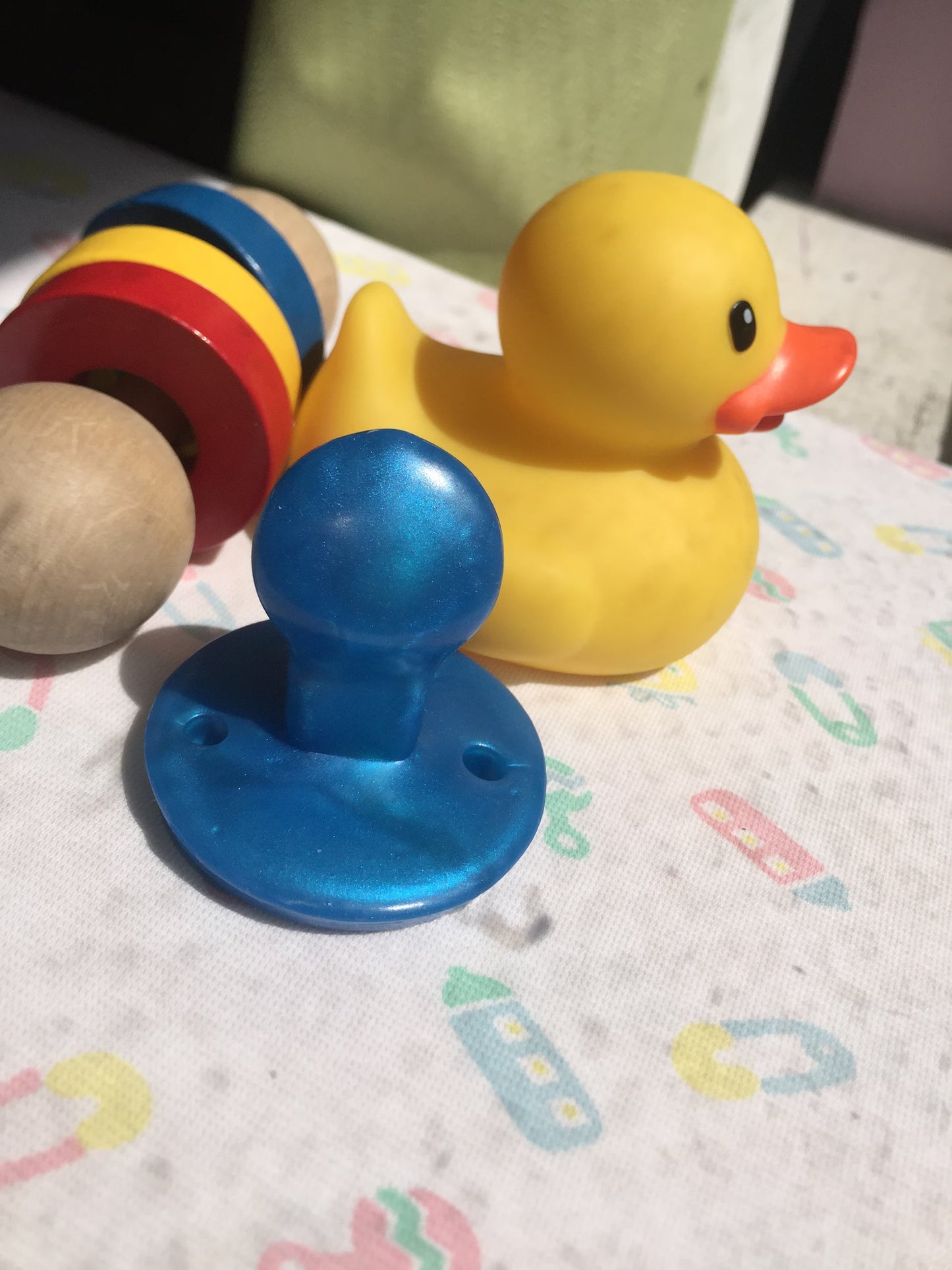 Adult Solid Silicone “Blue” Adult Pacifiers
