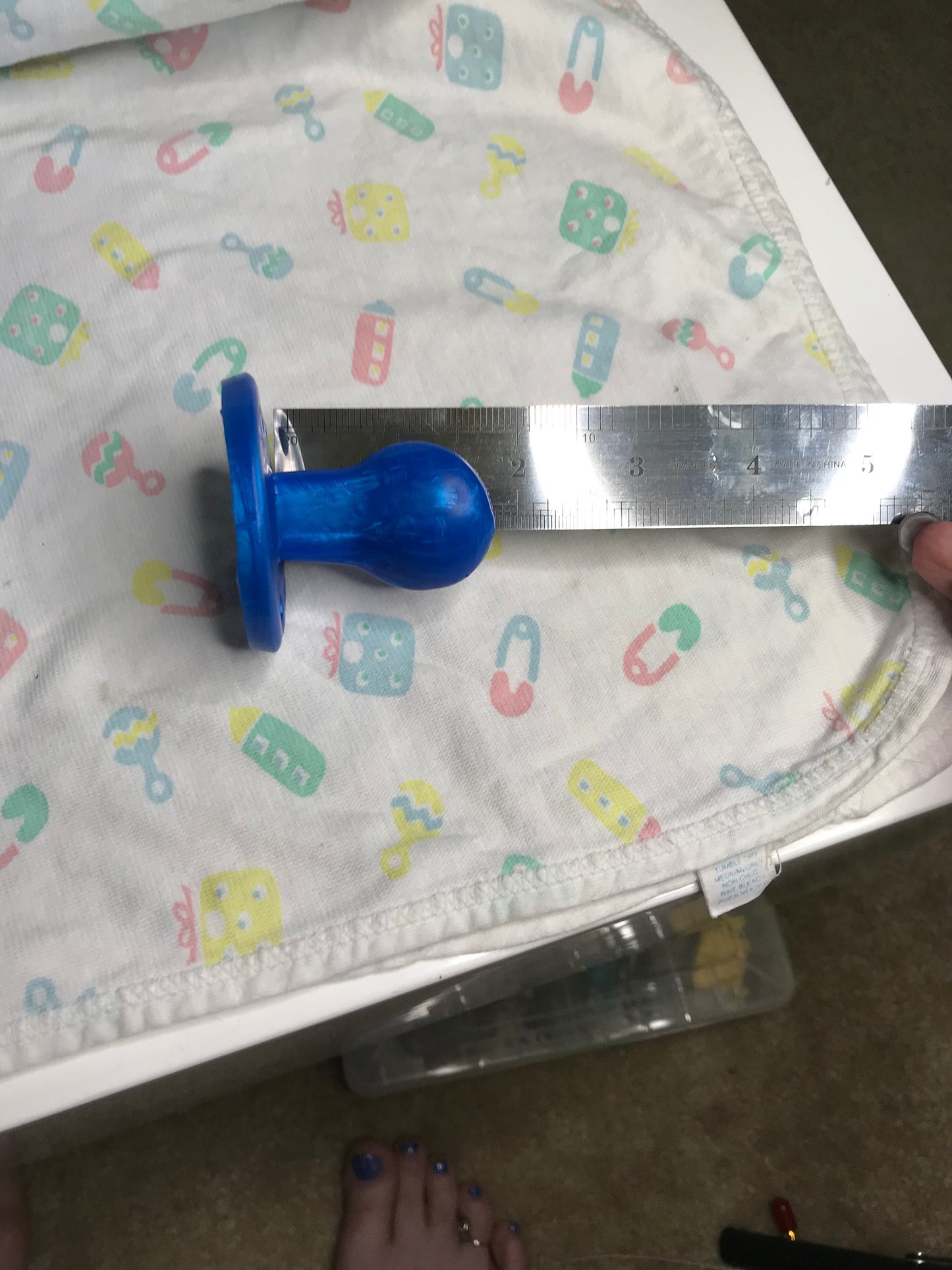 Adult Solid Silicone “Blue” Adult Pacifiers