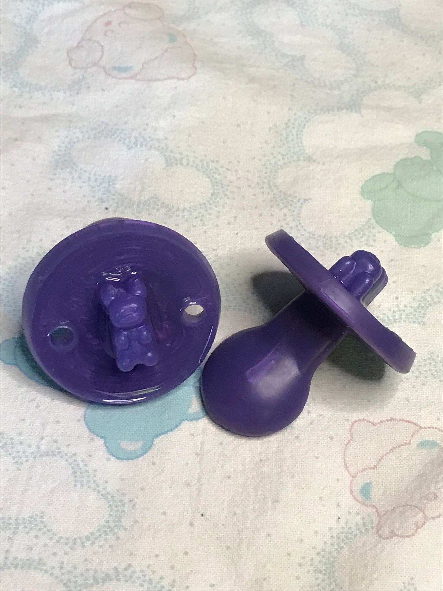 Adult Solid Silicone Adult Pacifier with Squishy Bear
