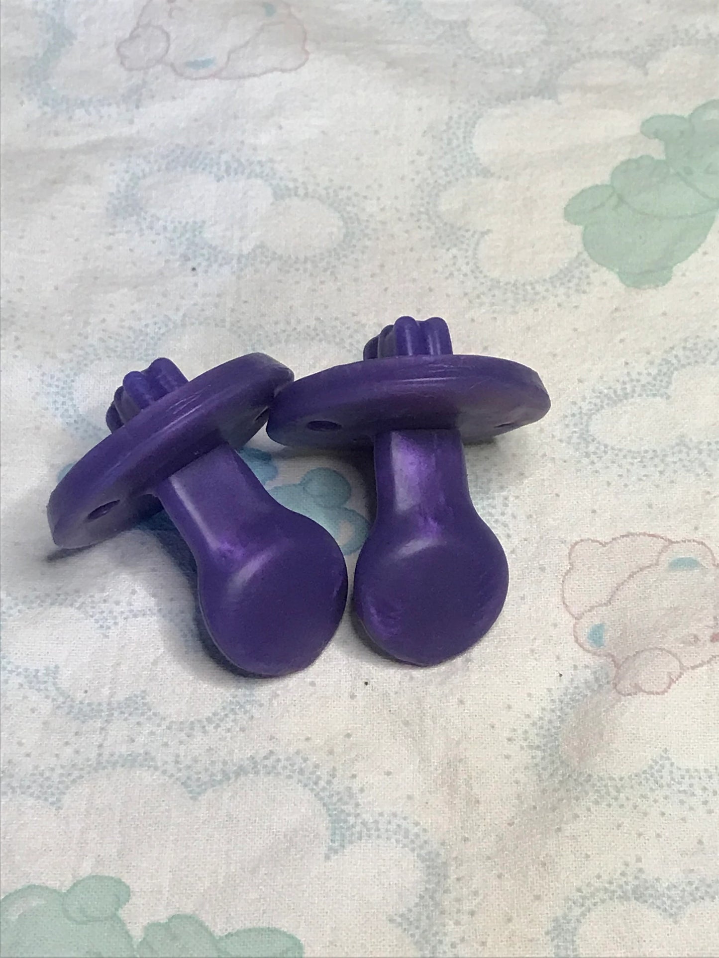 Adult Solid Silicone Adult Pacifier with Squishy Bear