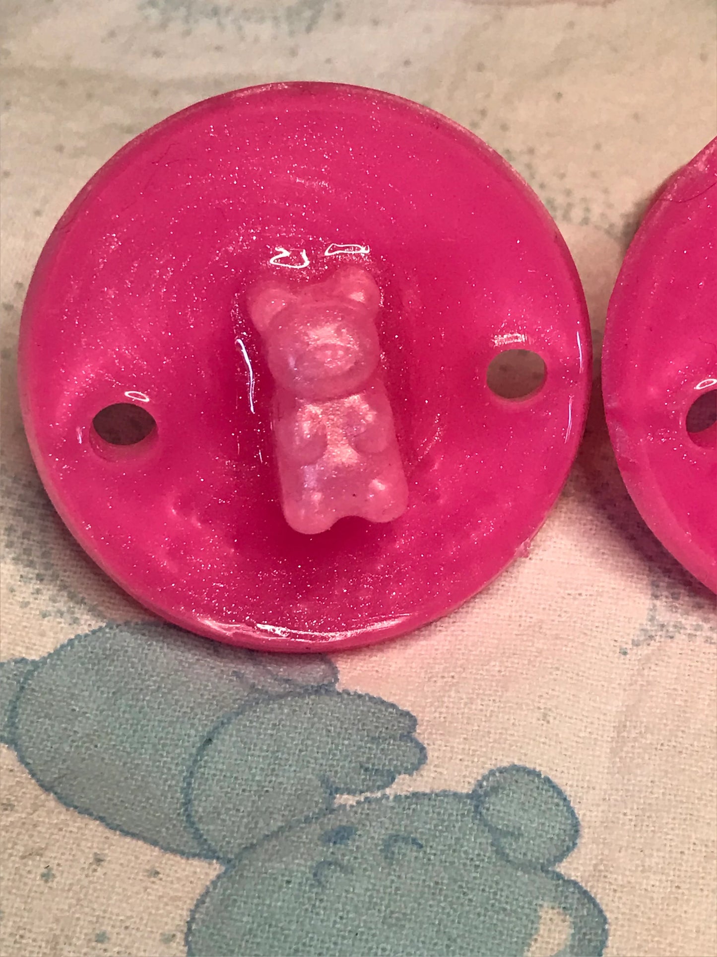 Adult Solid Silicone Adult Pacifier with Squishy Bear