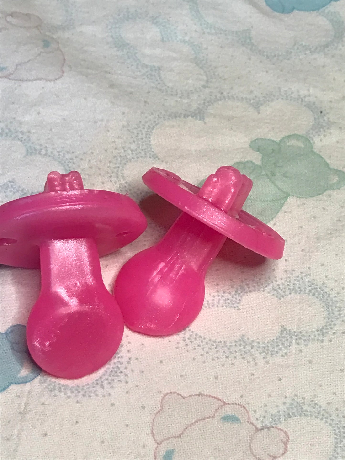 Adult Solid Silicone Adult Pacifier with Squishy Bear
