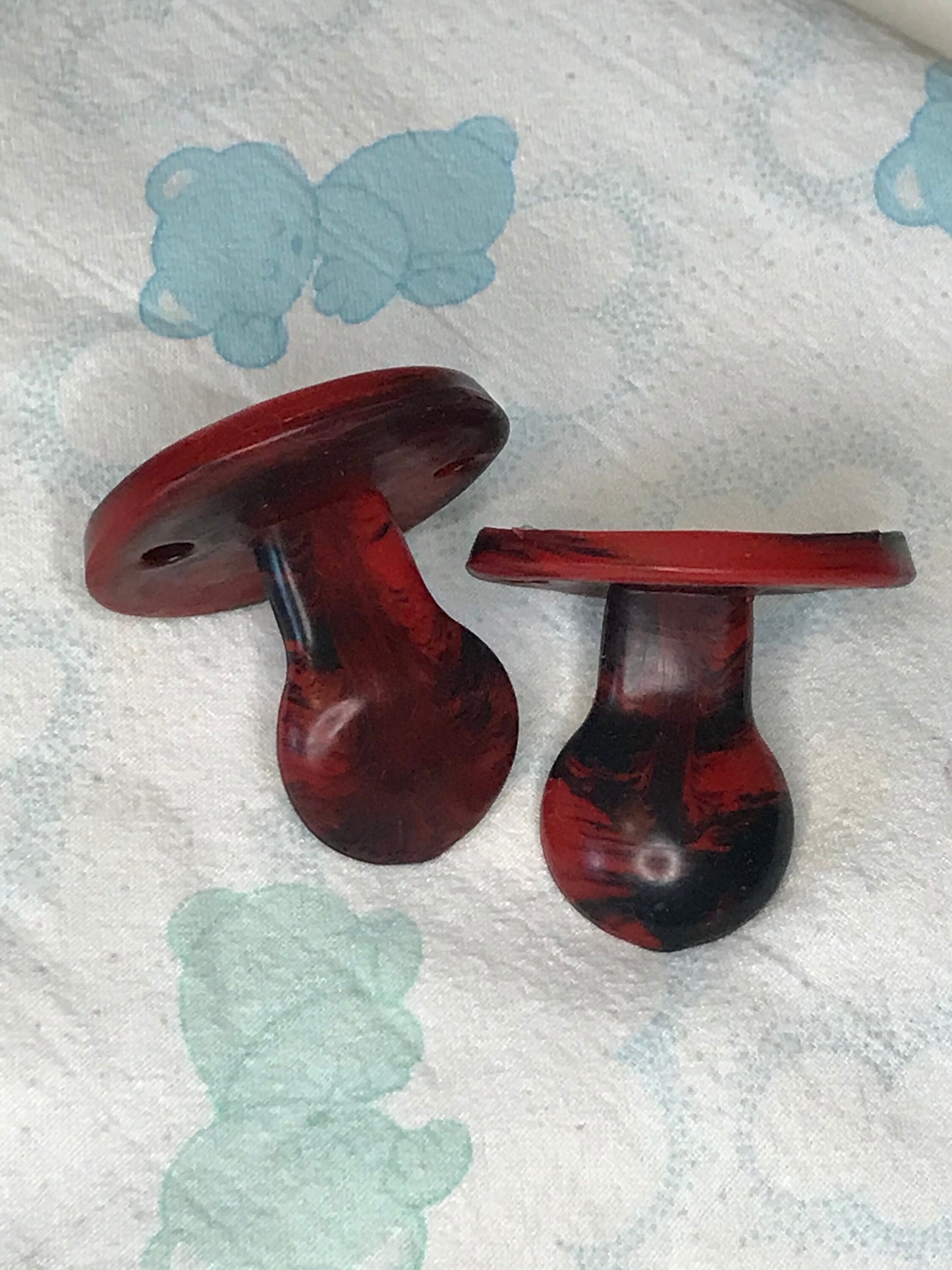 Adult Solid Silicone ‘Red/Black “ Adult Pacifiers