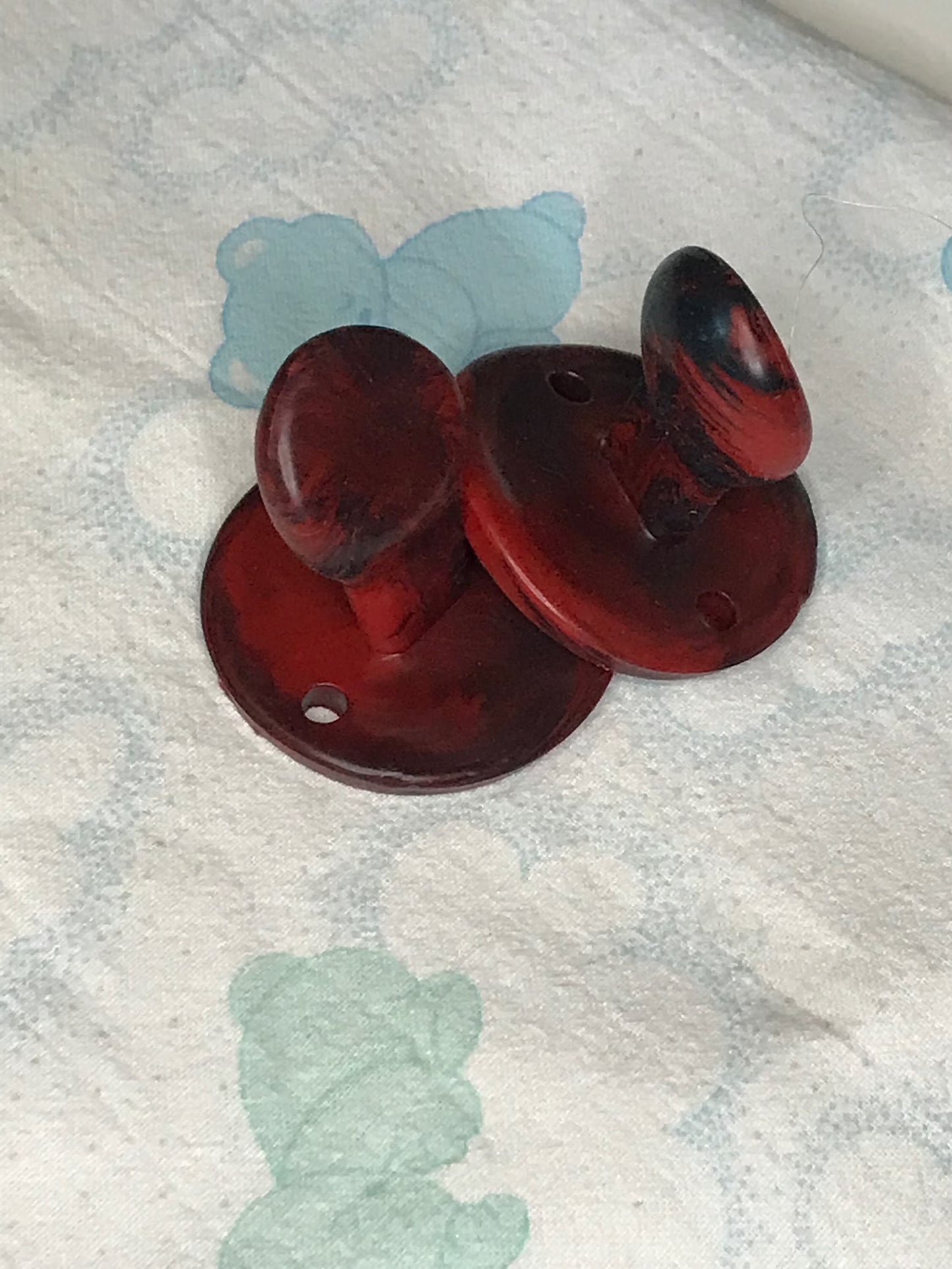 Adult Solid Silicone ‘Red/Black “ Adult Pacifiers