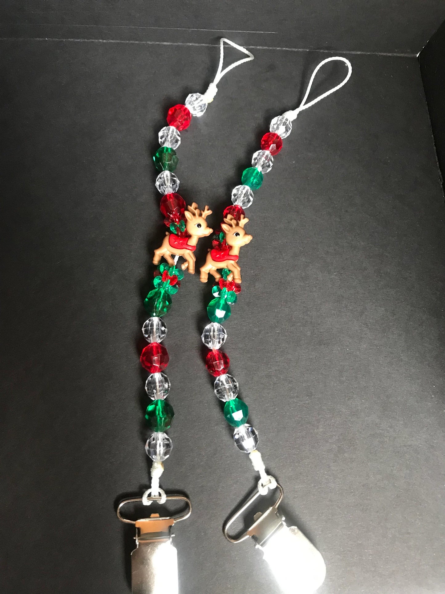 Holiday Adult Pacifier Xmas Christmas Clips