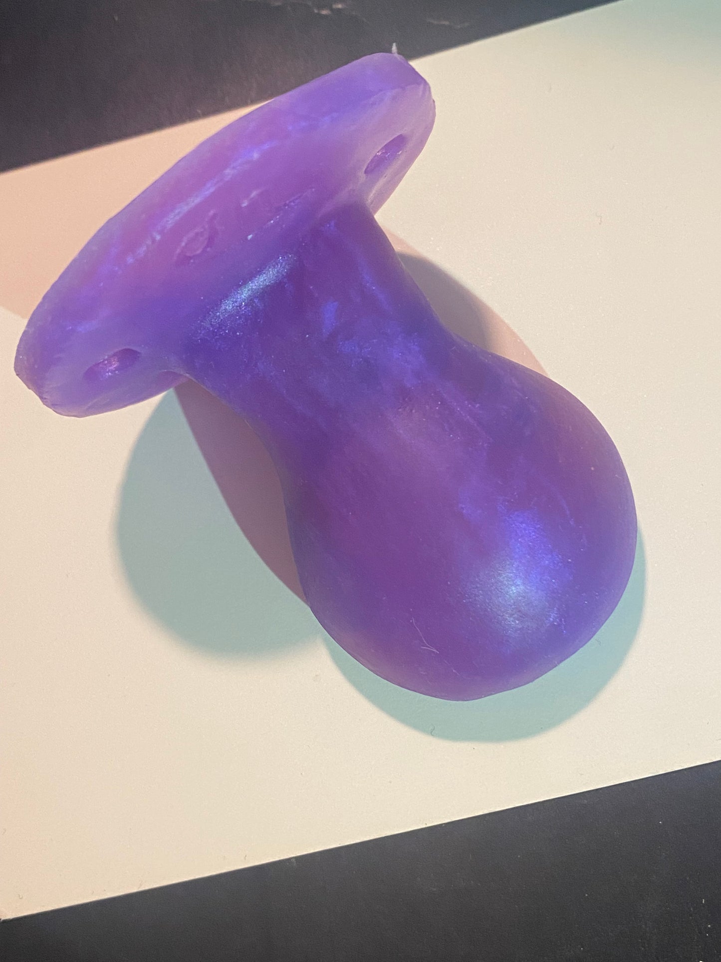 Adult Solid Silicone Adult Pacifier with Squishy Bear