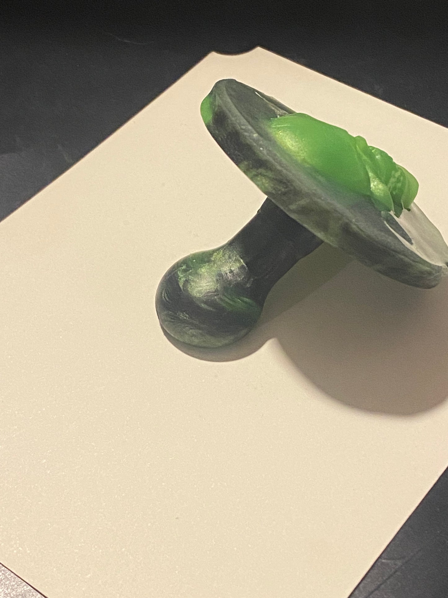 Adult Solid Silicone Black/Green Adult Pacifier