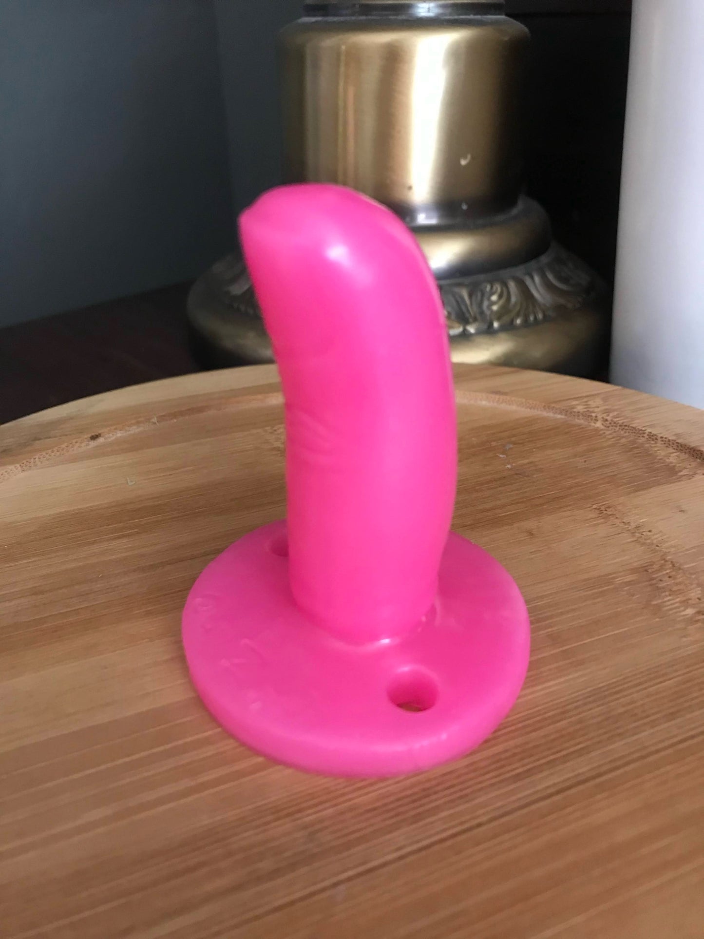 Adult Solid Silicone Adult Pacifier with Squishy Bear