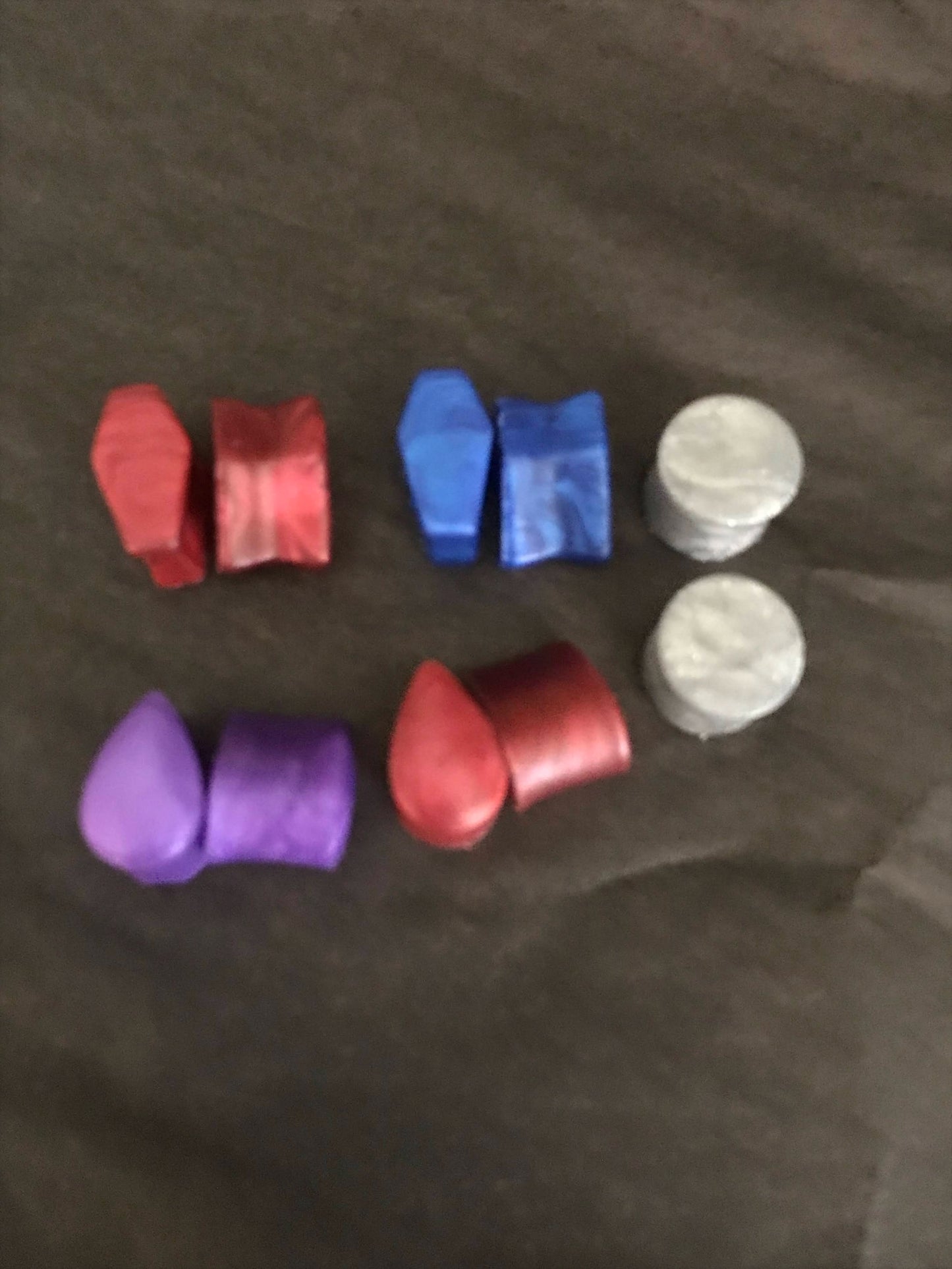 Solid Silicone Tear Drop Plugs Sizes 10mm-18mm