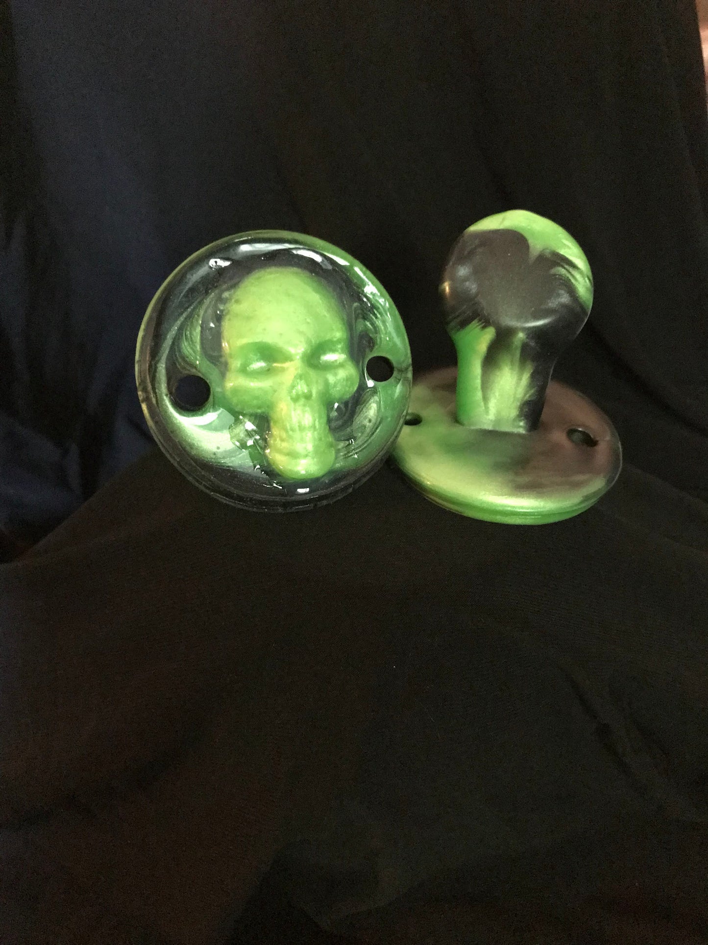 Adult Solid Silicone “Green Skull” Adult Pacifier