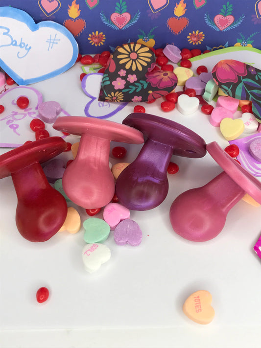 Valentines Day Colors for Adult Solid Silicone Pacifiers