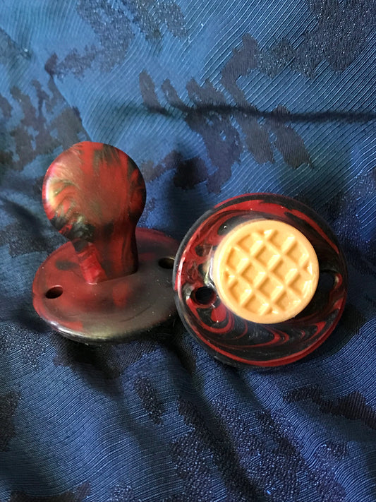 Adult Solid Silicone “Waffle” Adult Pacifiers