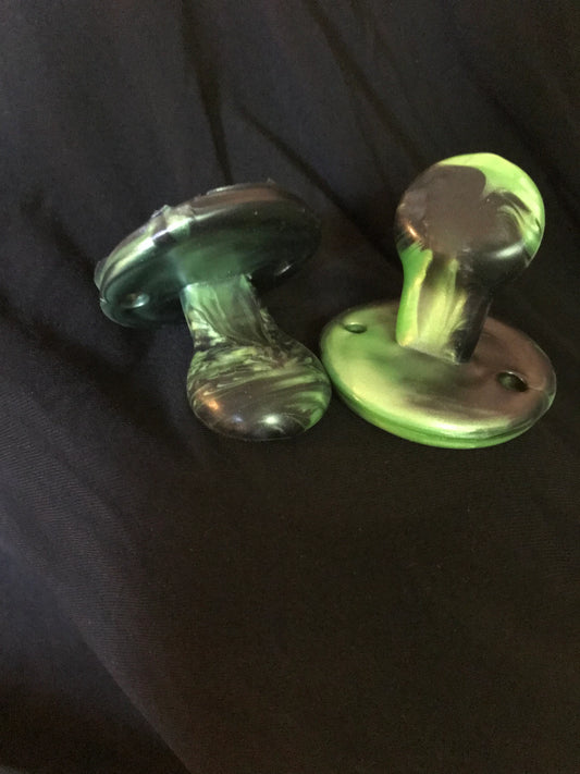 Adult Solid Silicone Black/Green Adult Pacifier