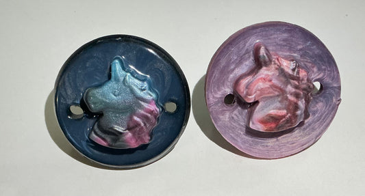 Adult OOAK Solid Silicone Perfect Paci with matching Unicorn Squishy