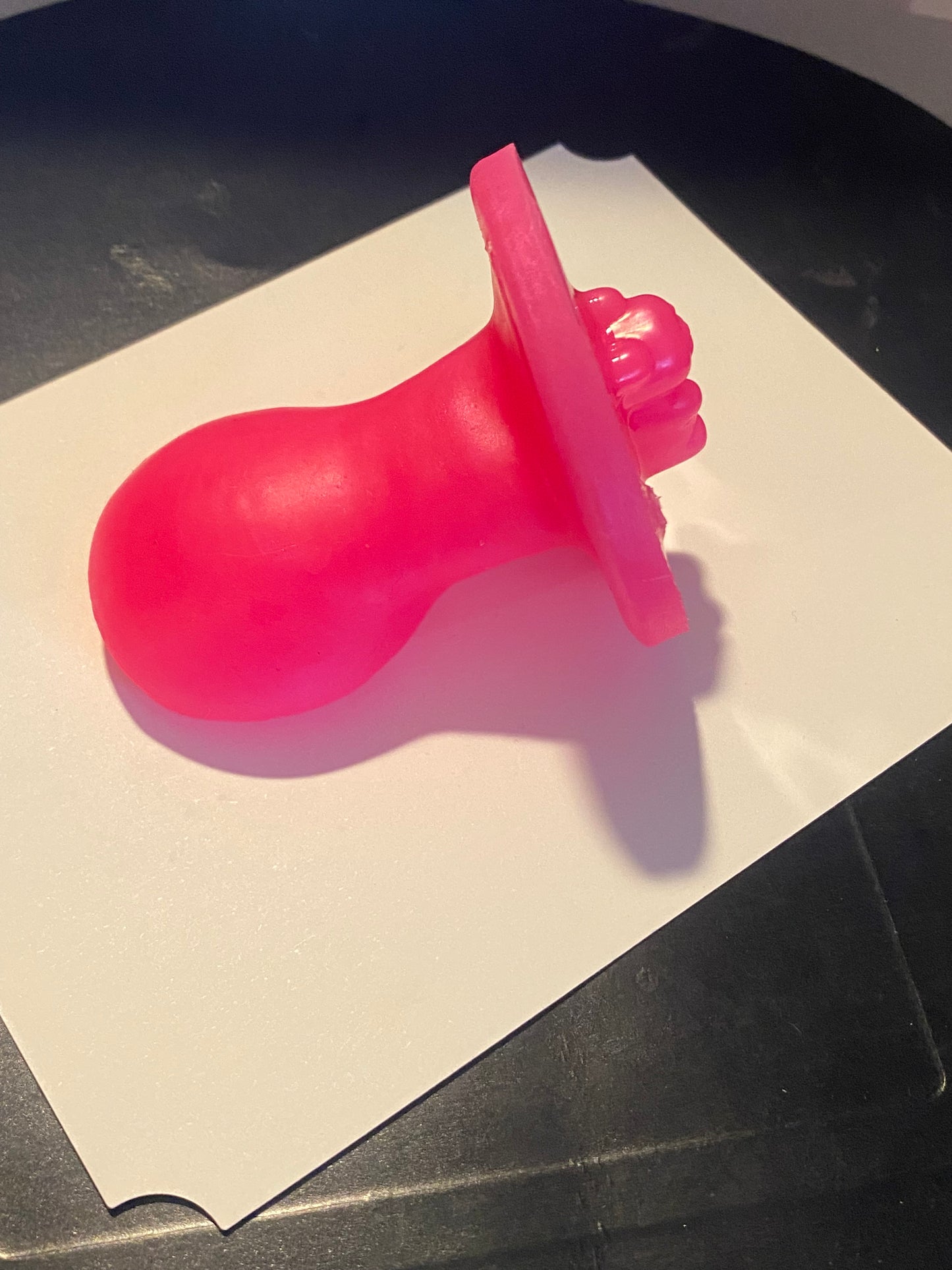 Adult Solid Silicone Adult Pacifier with Squishy Bear