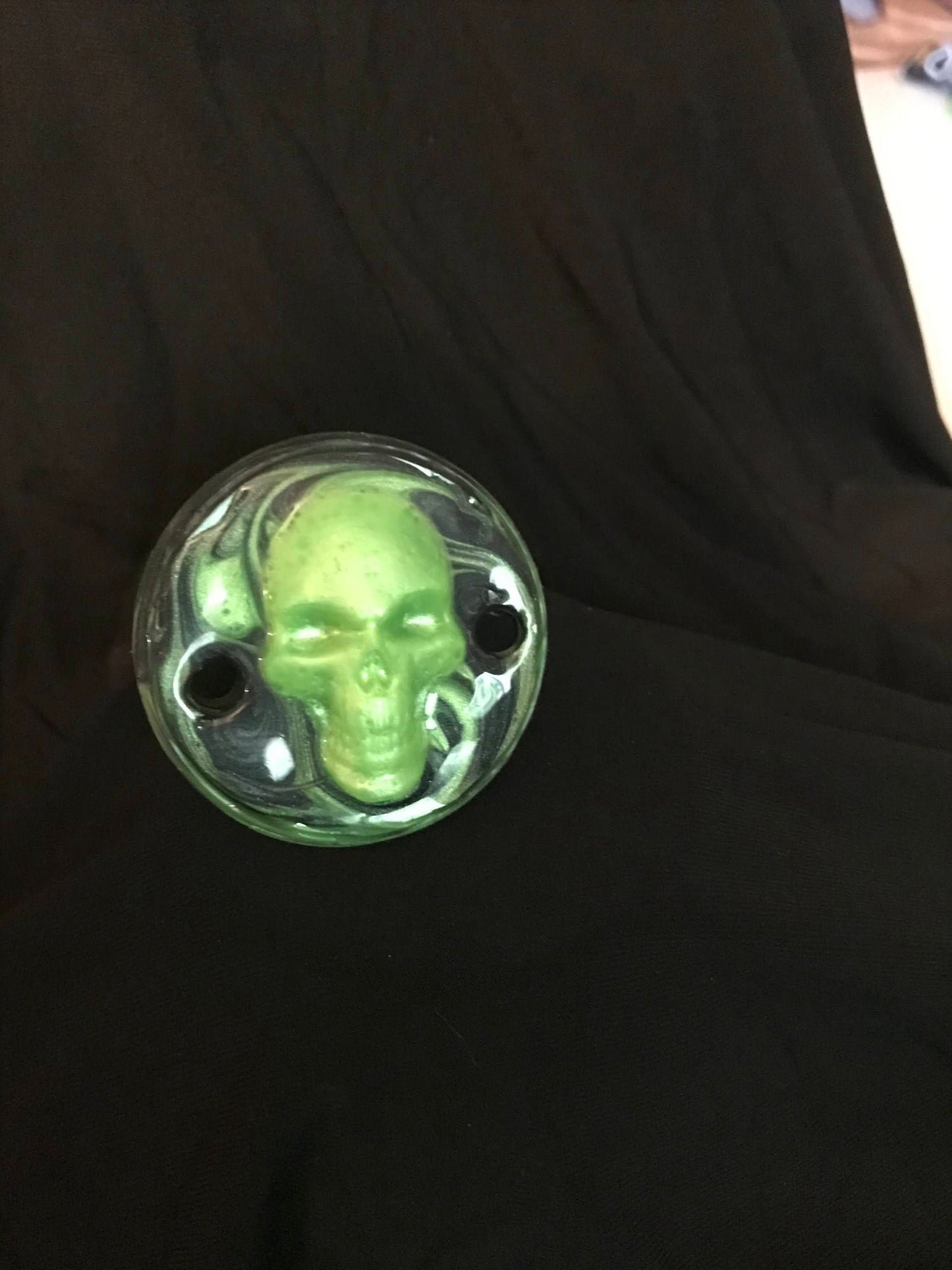 Adult Solid Silicone “Green Skull” Adult Pacifier